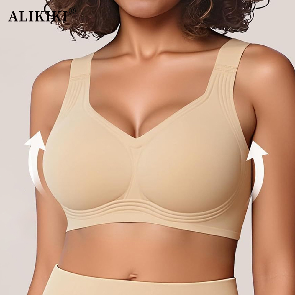 T Shirt Bra Seamless - Naadloze Push-Up Jelly BH Draadloos Volledige