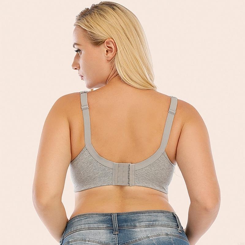 Full Coverage Bra - L38E Dames draadloze formaat kanten beha,