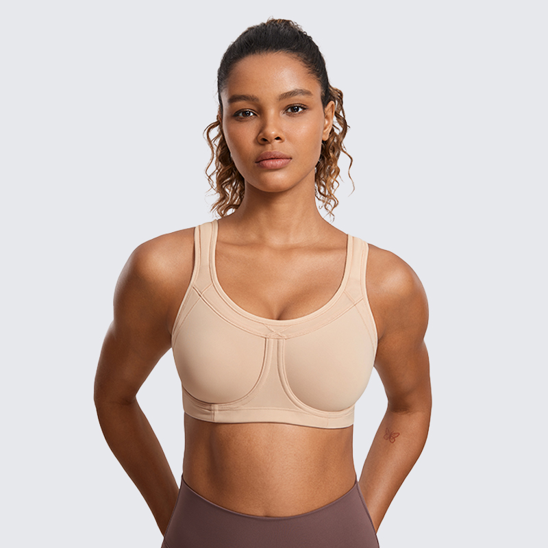 Full Coverage Bra - SYROKAN Sportbeha's voor dames, hoge impact,
