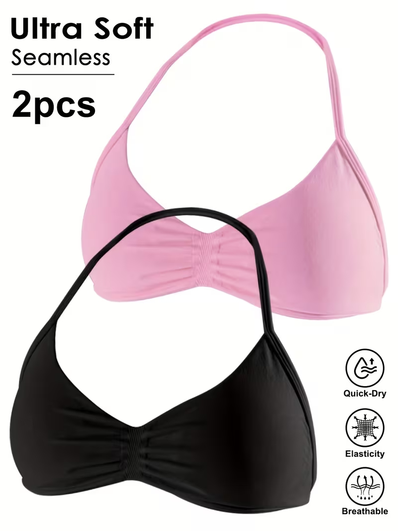 T Shirt Bra Seamless - 2 stuks Naadloze Sexy Open Back