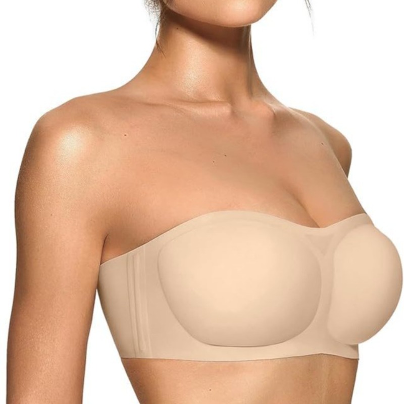 Wirefree Bra Comfort - Vrouwelijke strapless bh met push-up ondersteuning,