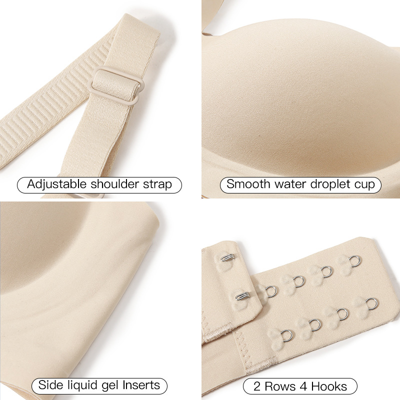 Damesbeha met diepe V-hals, na - Wirefree Bra Comfort recensie en prijs